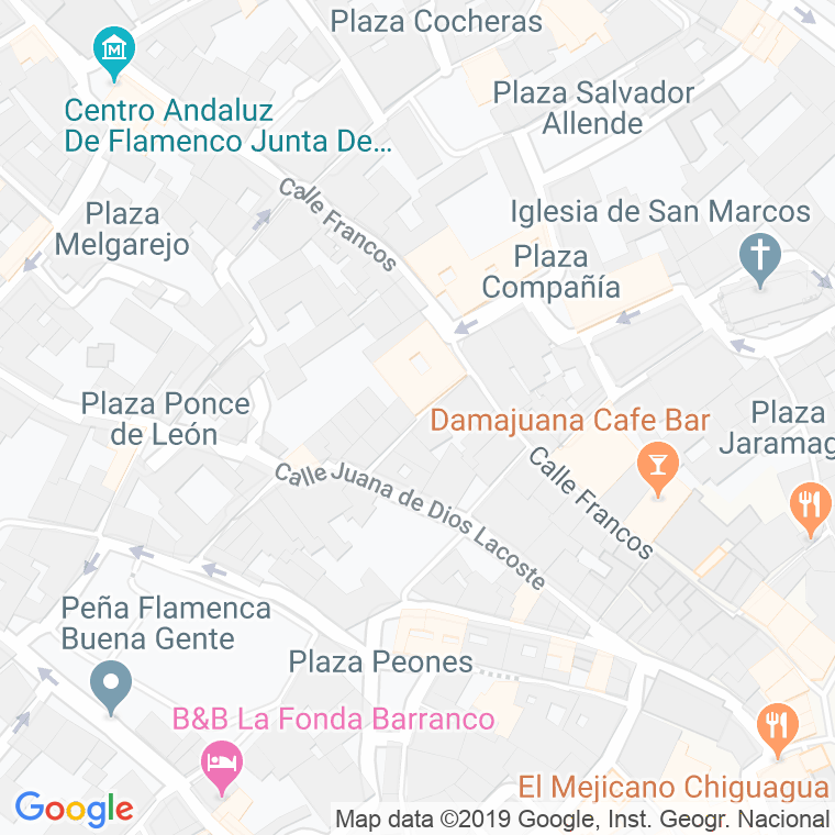 Código Postal calle Almenilla en Jerez de la Frontera