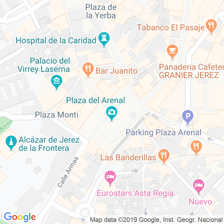 Código Postal calle Arenal, plaza en Jerez de la Frontera