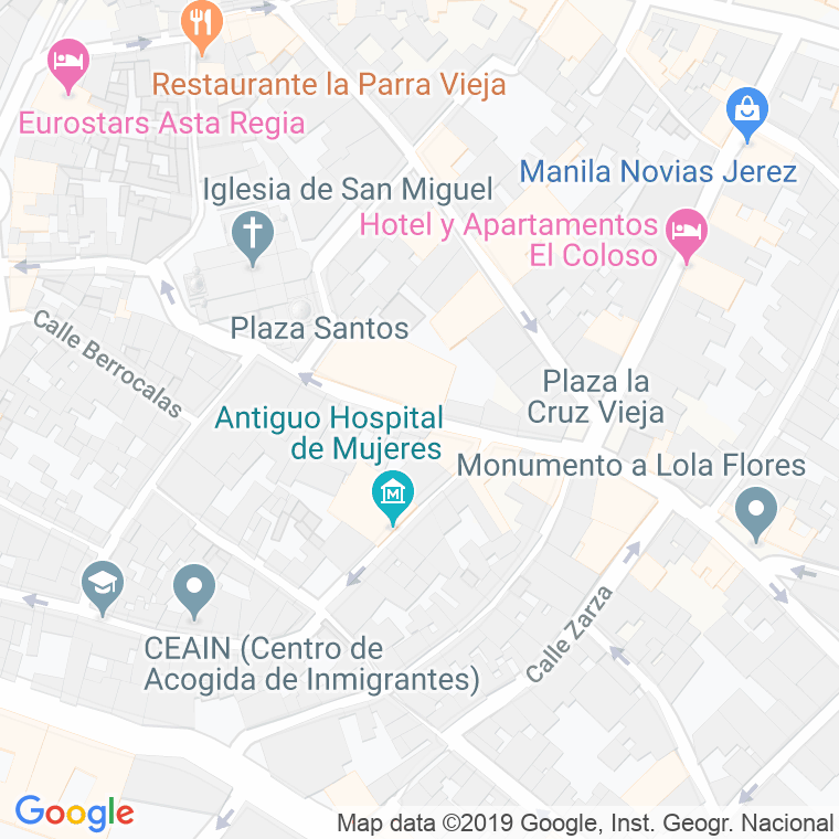 Código Postal calle Barja en Jerez de la Frontera