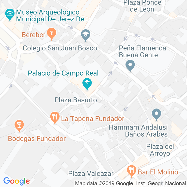 Código Postal calle Benavente, De, plaza en Jerez de la Frontera