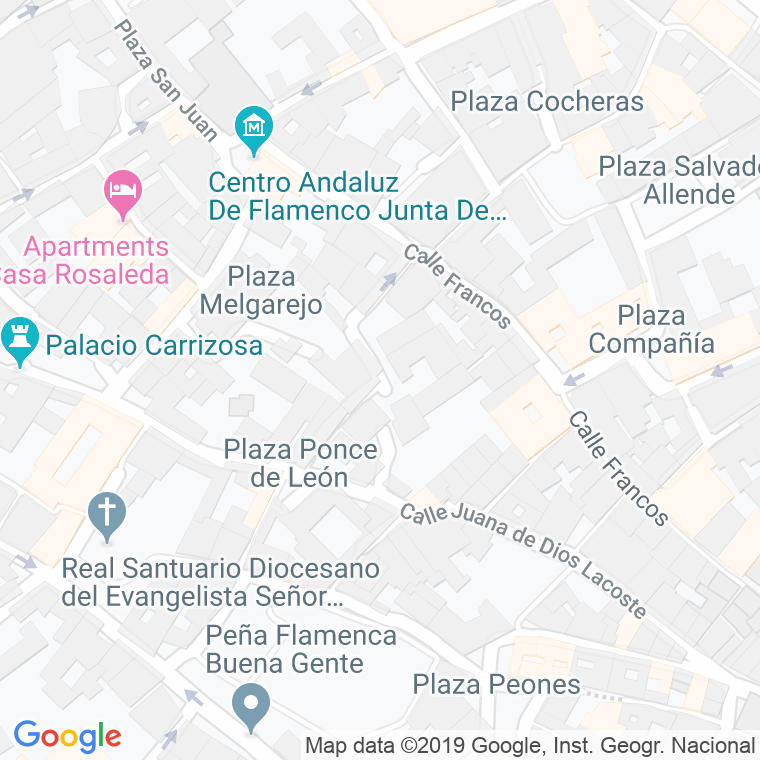 Código Postal calle Canto en Jerez de la Frontera