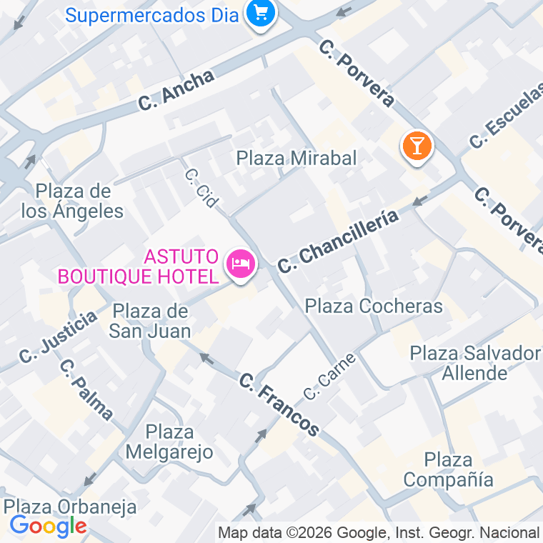 Código postal de Chancilleria en Jerez de la Frontera