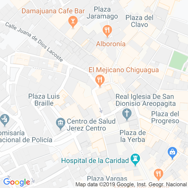 Código Postal calle Chapineria en Jerez de la Frontera