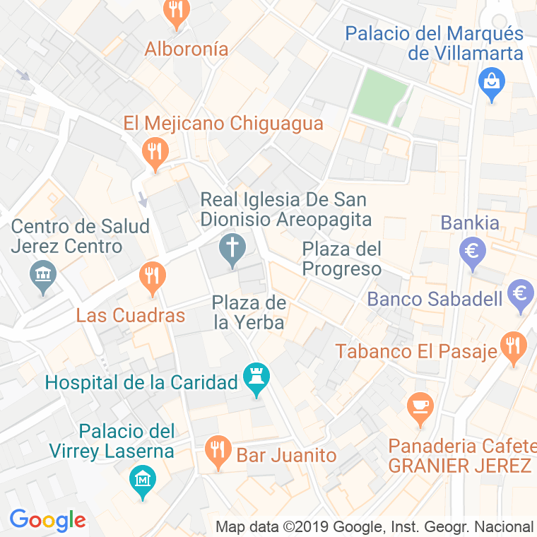 Código Postal calle Conde Cañete Del Pinar en Jerez de la Frontera