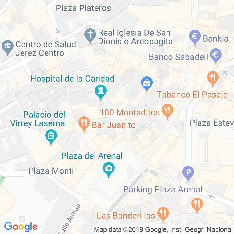 Código Postal calle Consistorio en Jerez de la Frontera
