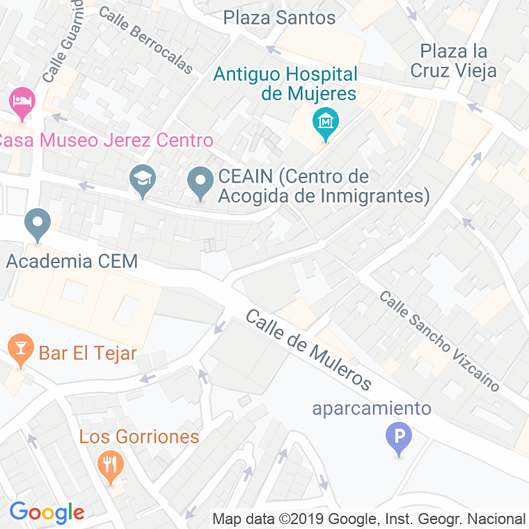 Código Postal calle Doctor Ruiz De La Rabia en Jerez de la Frontera