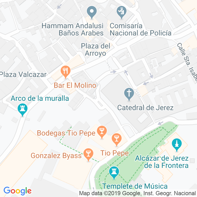 Código Postal calle Encarnacion en Jerez de la Frontera