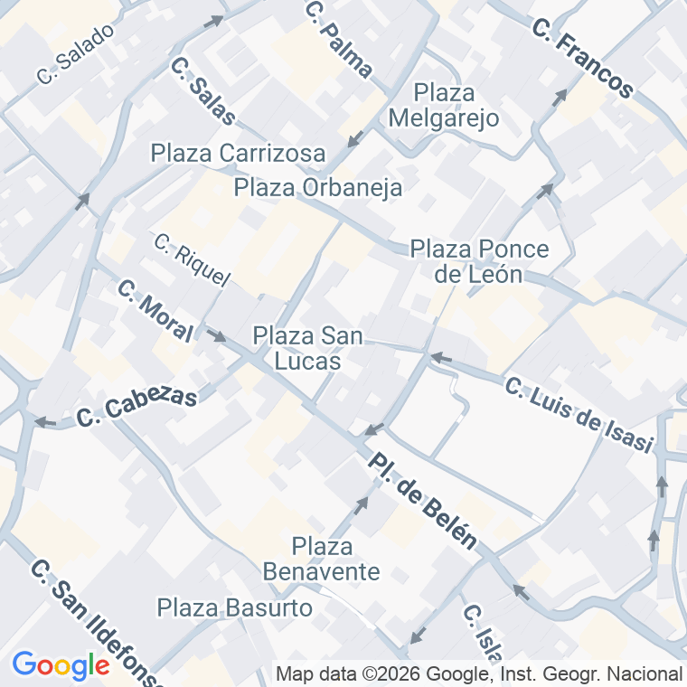 Código postal de Jesus de las Tres Caidas en Jerez de la Frontera