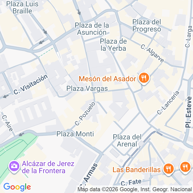 Código postal de Pescaderia Vieja en Jerez de la Frontera