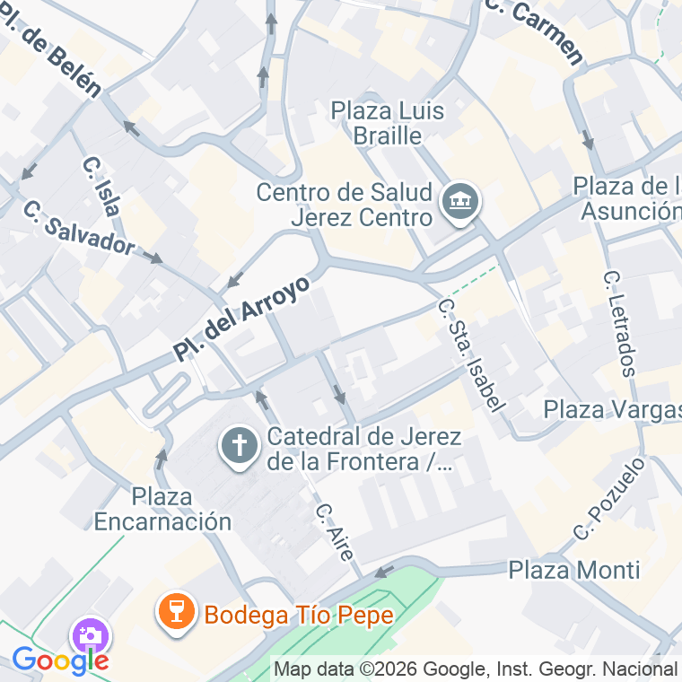 Código postal de Rafael Bellido Caro en Jerez de la Frontera