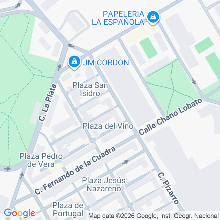 Código postal de Plaza San Gines de la Jara en Jerez de la Frontera