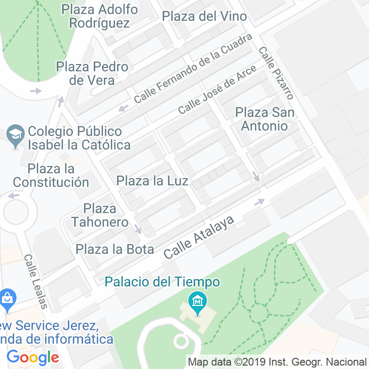 Código Postal calle Albarizas en Jerez de la Frontera