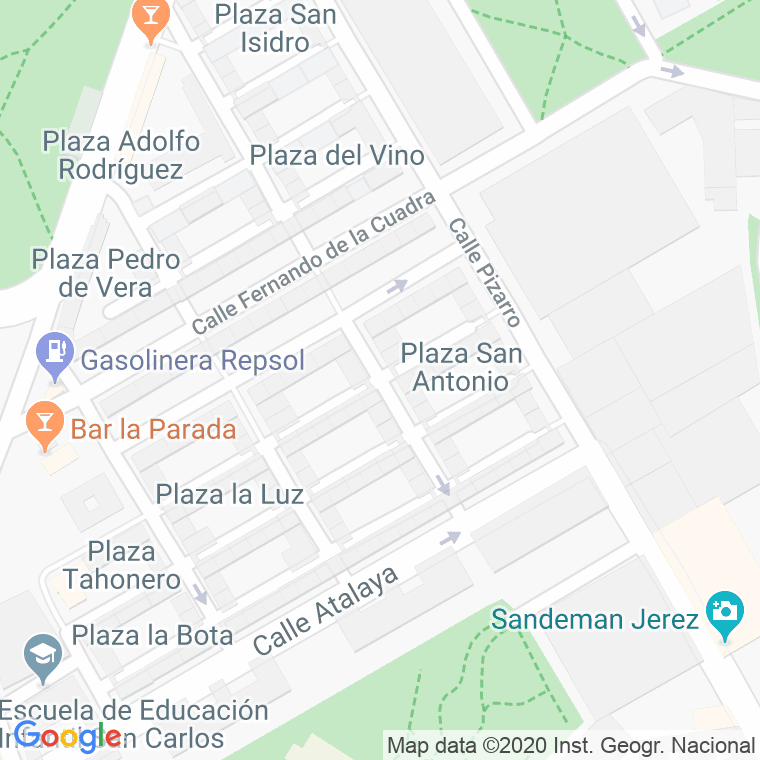 Código Postal calle Alcalde Junco en Jerez de la Frontera