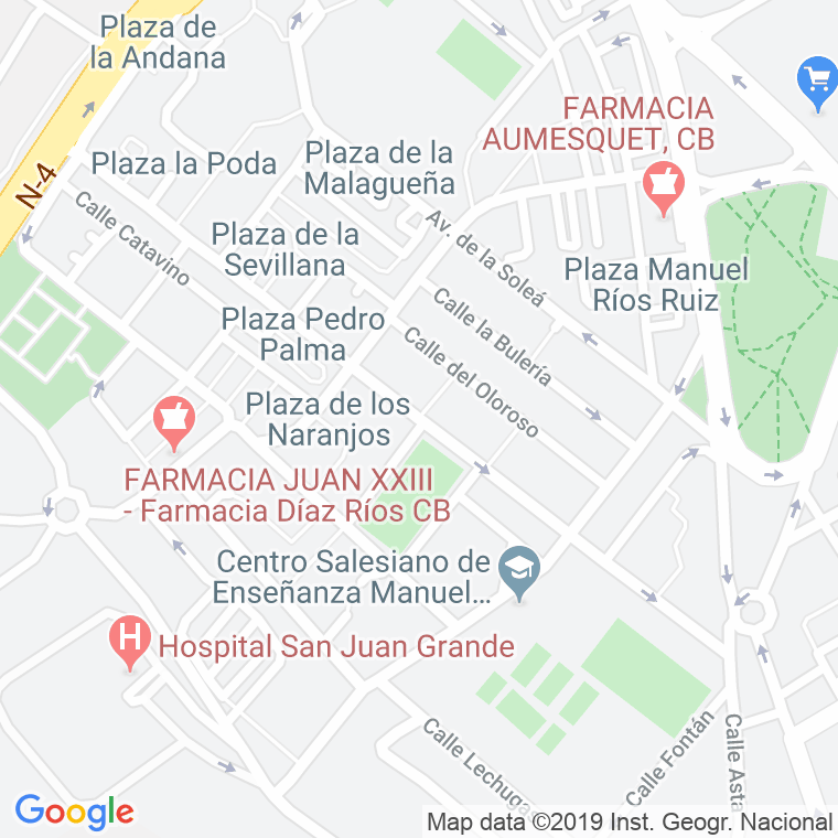 Código Postal calle Amontillado, De, avenida en Jerez de la Frontera