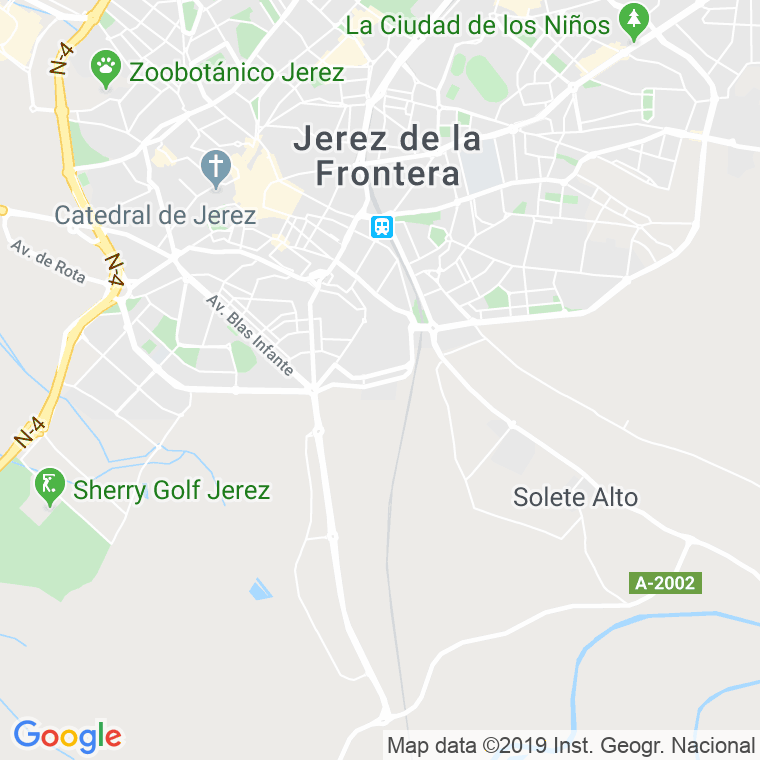 Código Postal calle Barriada De La Plata en Jerez de la Frontera