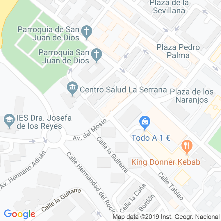 Código Postal calle Barriada Juan Xxiii en Jerez de la Frontera