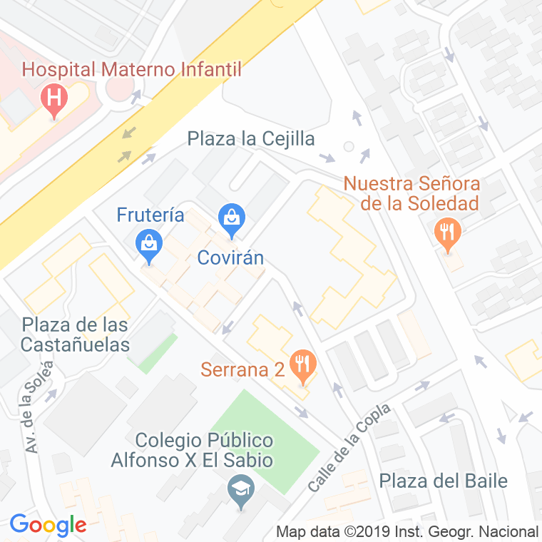 Código Postal calle Cavabien en Jerez de la Frontera