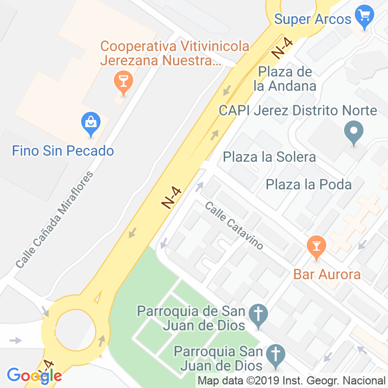 Código Postal calle Duelas en Jerez de la Frontera