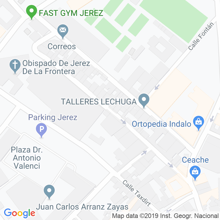 Código Postal calle Marques De Cadiz en Jerez de la Frontera