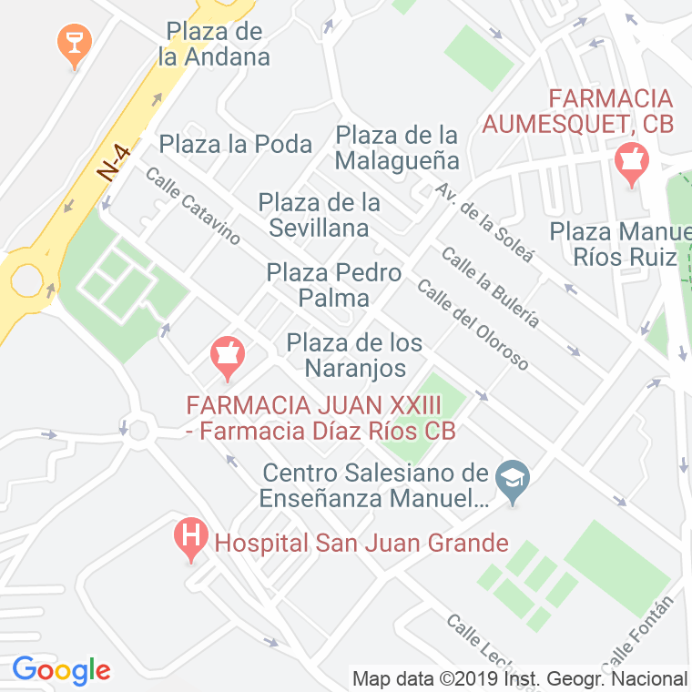 Código Postal calle Mosto, Del, avenida en Jerez de la Frontera