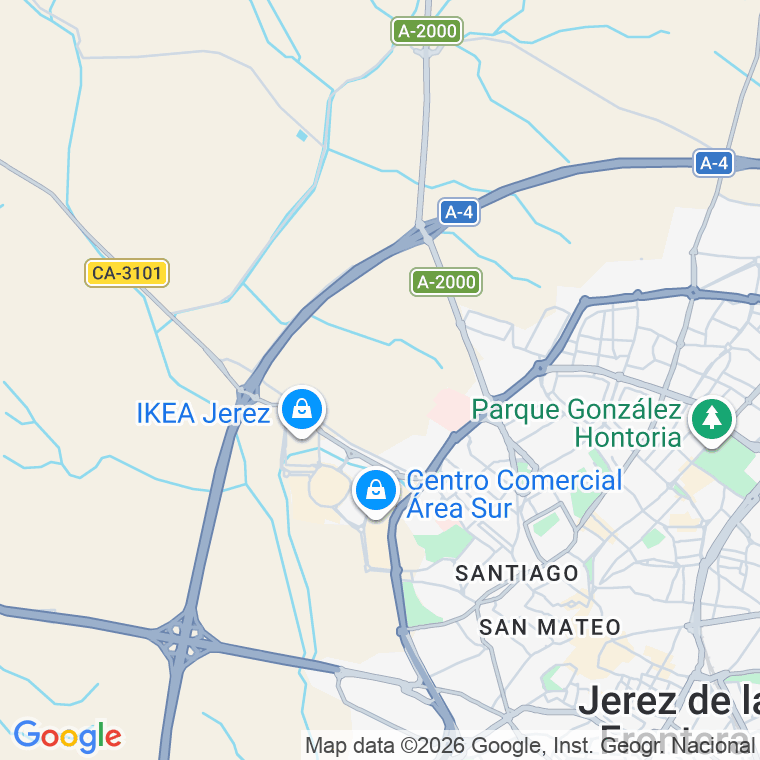Código postal de Pizarro   (impares del 21 al Final) en Jerez de la Frontera