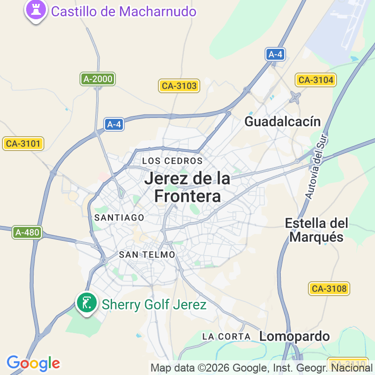 Código postal de Sevillana, de La, Plaza en Jerez de la Frontera