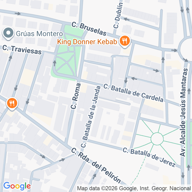 Código postal de Calle Batalla de Guadalete en Jerez de la Frontera