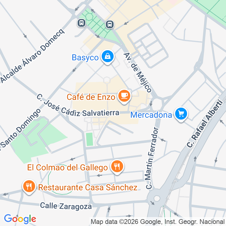 Código postal de Calle Jose Cadiz Salvatierra en Jerez de la Frontera