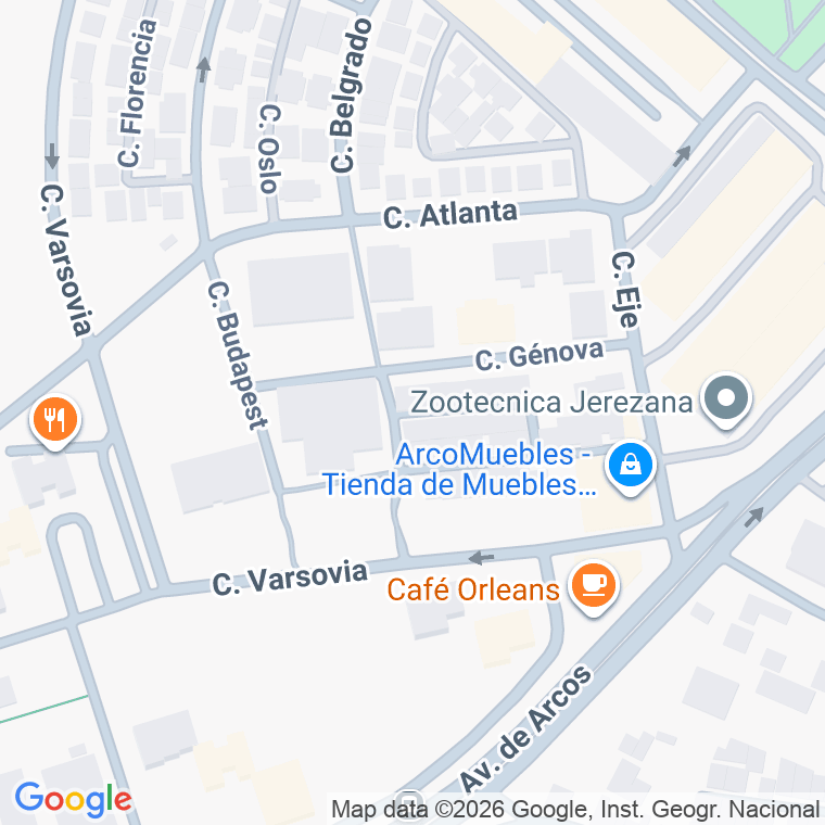 Código postal de Calle Ntra Sra de la Luz en Jerez de la Frontera