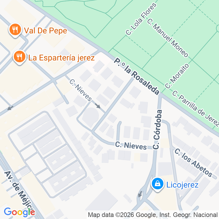 Código postal de Calle Padre Francisco Fuego en Jerez de la Frontera