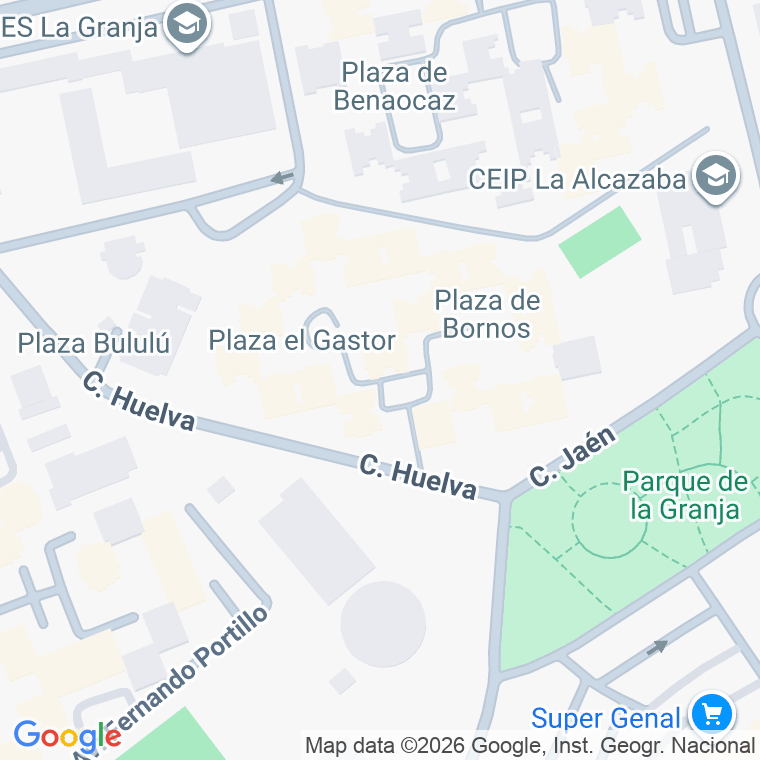 Código postal de Plaza Gastor (el) en Jerez de la Frontera