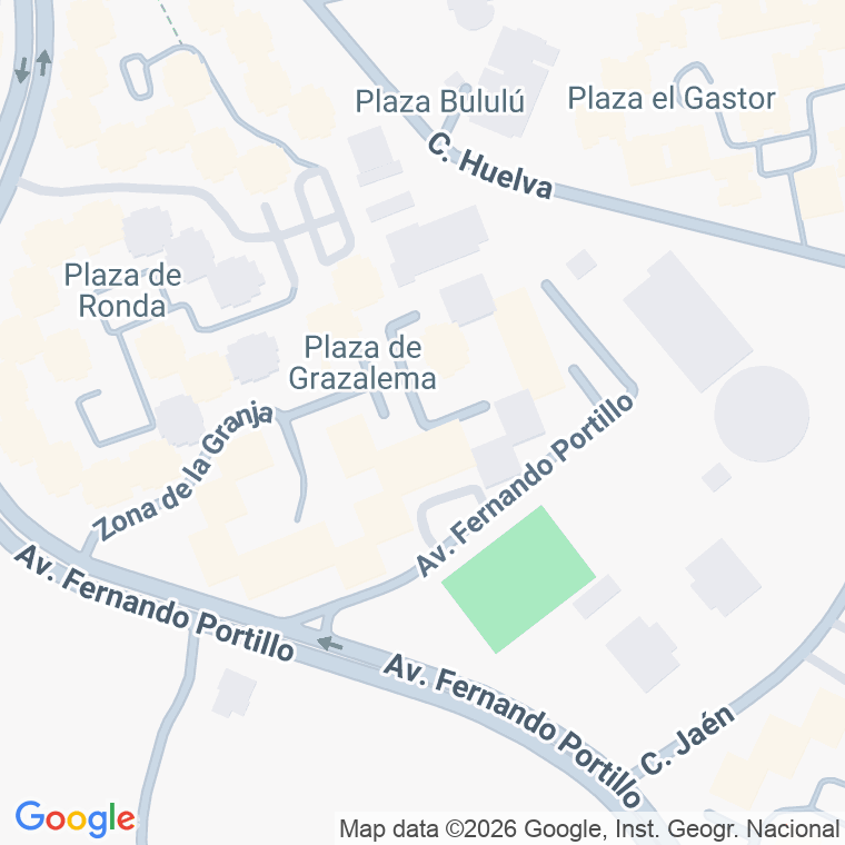 Código postal de Plaza Grazalema (de) en Jerez de la Frontera