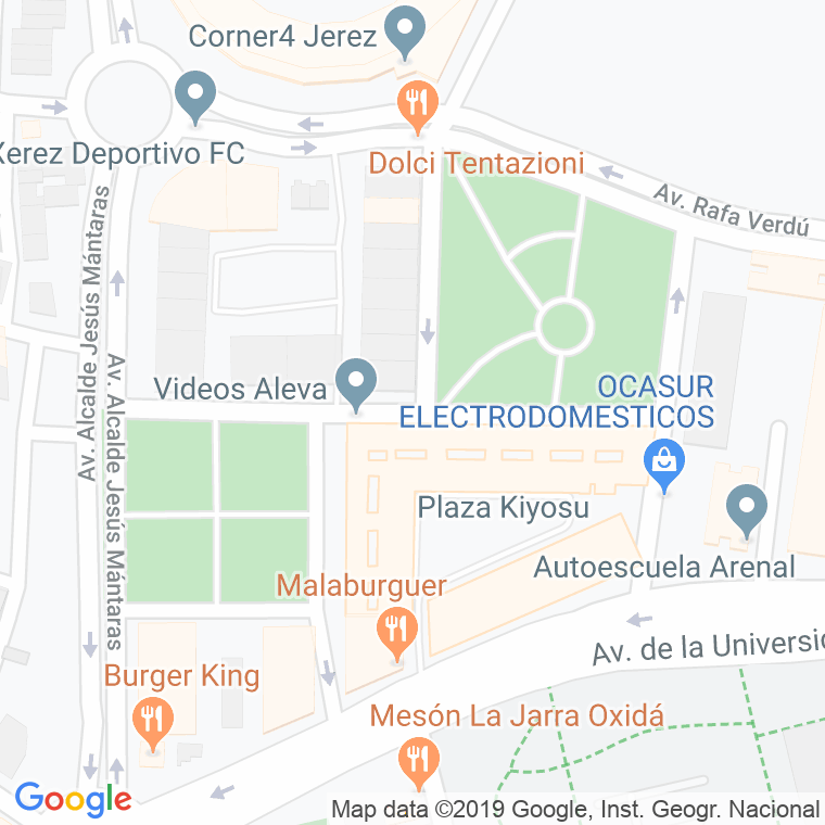Código Postal calle Alcalde Juan Manuel Corchado en Jerez de la Frontera