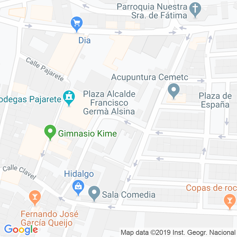 Código Postal calle Alcalde Manuel Diez Hidalgo en Jerez de la Frontera