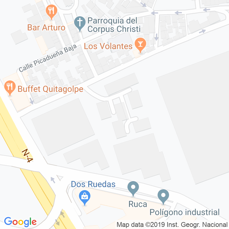 Código Postal calle Barriada Del Peliron en Jerez de la Frontera