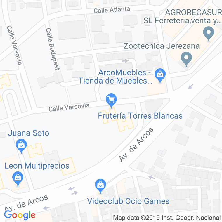 Código Postal calle Barriada Torresblancas en Jerez de la Frontera