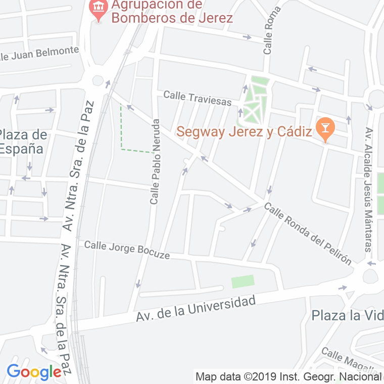 Código Postal calle Batalla De Gigonza, urbanizacion en Jerez de la Frontera