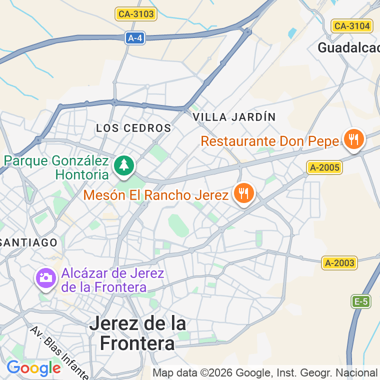 Código postal de Biarritz, Glorieta en Jerez de la Frontera