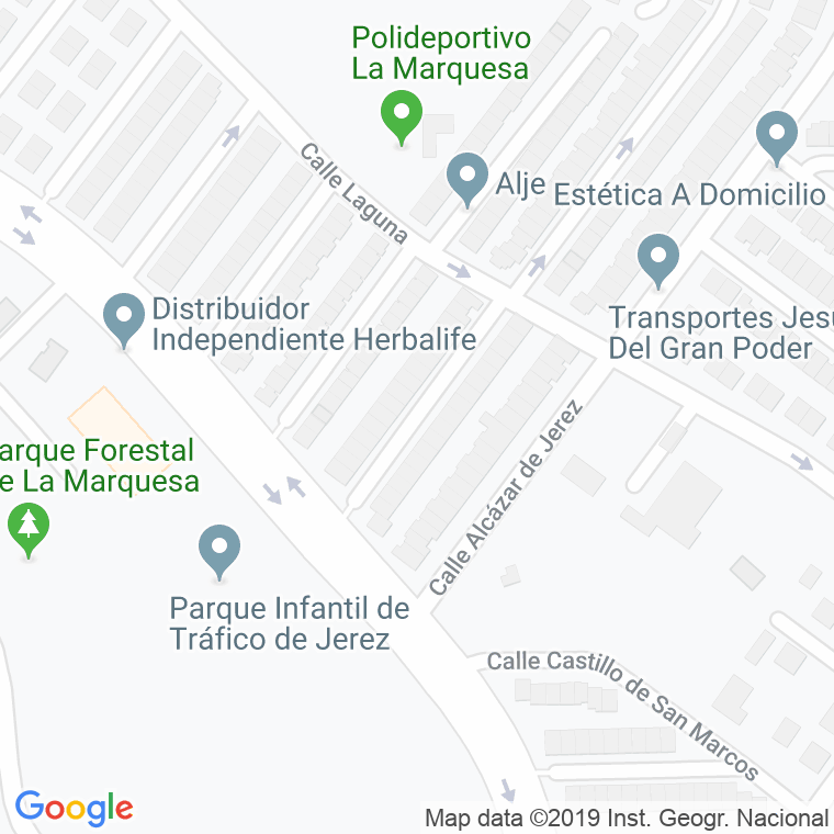 Código Postal calle Castillo De Bornos en Jerez de la Frontera