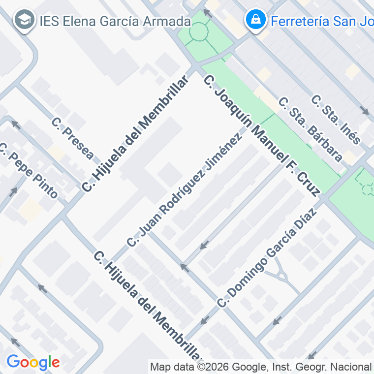 Código postal de Juan Rodriguez Jimenez en Jerez de la Frontera