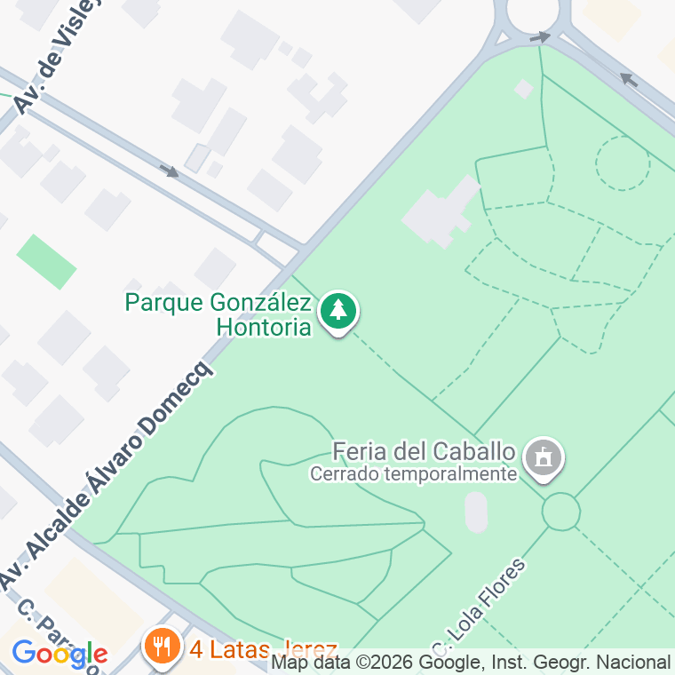 Código postal de Parque de Gonzalez Hontoria en Jerez de la Frontera