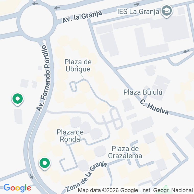 Código postal de Ubrique, De, Plaza en Jerez de la Frontera