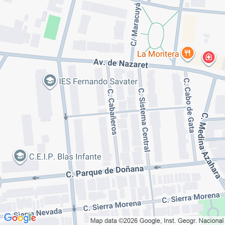 Código postal de Calle Cabañeros en Jerez de la Frontera