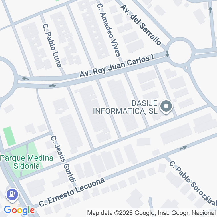 Código postal de Calle Jose Serrano en Jerez de la Frontera