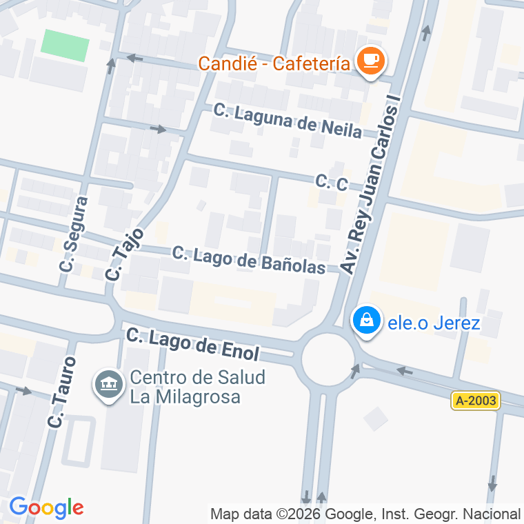 Código postal de Calle Lago de Bañolas en Jerez de la Frontera