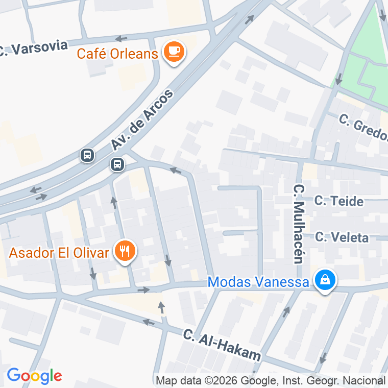 Código postal de Calle Ntra Sra Mayor Afliccion en Jerez de la Frontera