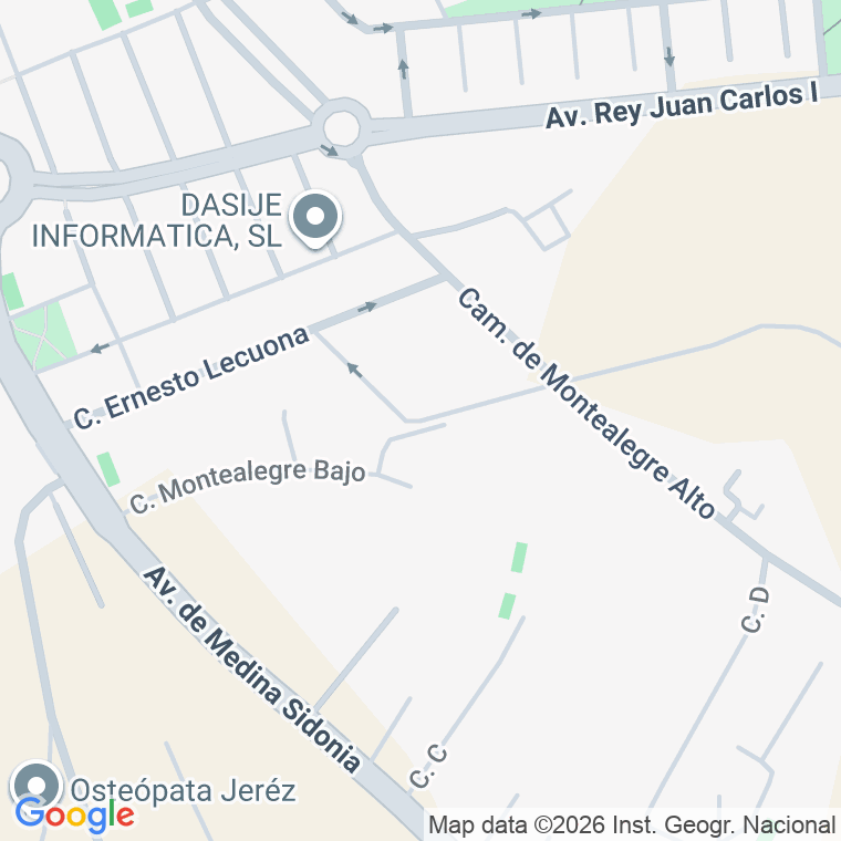 Código postal de Calle Pablo Sorozabal en Jerez de la Frontera