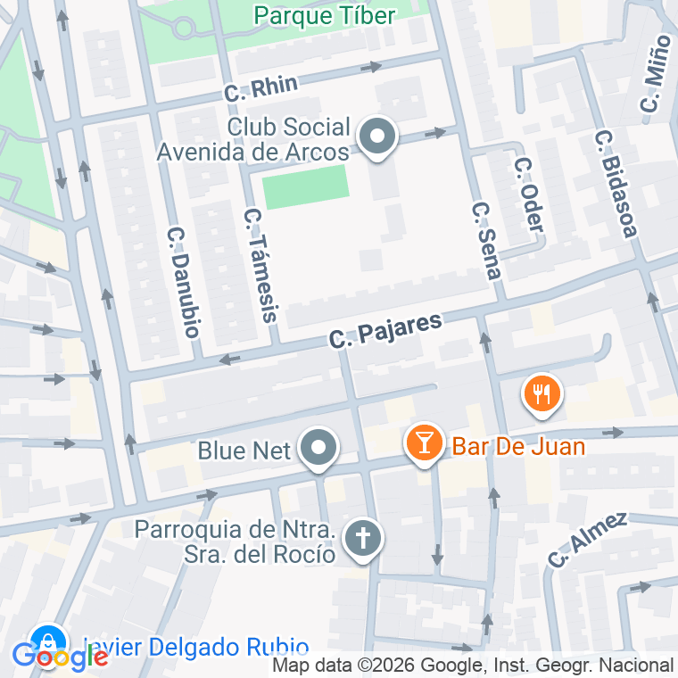 Código postal de Calle Pajares en Jerez de la Frontera
