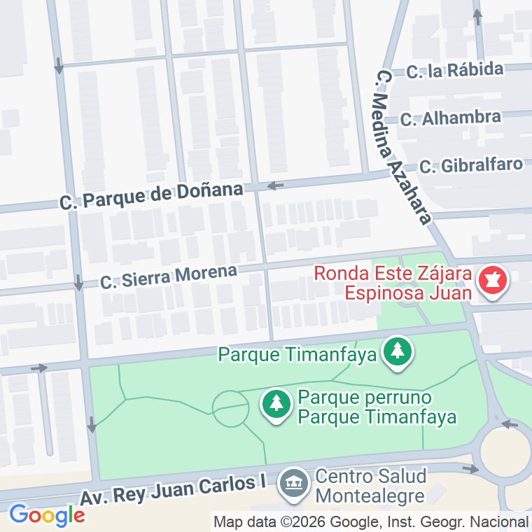 Código postal de Calle Sierra Morena en Jerez de la Frontera