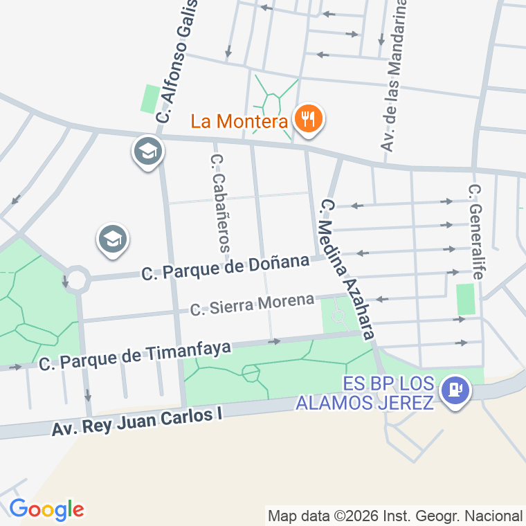 Código postal de Calle Sistema Central en Jerez de la Frontera